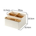 thumbnail image 6 of sunsanly Tissue Box Desk Organizer with Storage Compartment Large Capacity Modern Pen Holder Small Table Organizer Case Office Accessory, 6 of 8