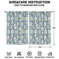 thumbnail image 2 of Elegant Floral Drapes 42x63 Inch Rod Pocket Curtains 2 Panels Blackout for Bedroom and Living Room, 2 of 2