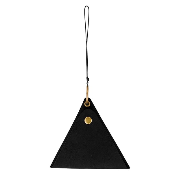 Cartera de viaje duradera con bolsillo para colgar en el cuello y correa Negro