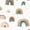 Color 1, variant on Peel and Stick Wallpaper Boho rainbow mid century modern seamless Wall Mural 17.7in x 9.8ft Self Adhesive Removable Wall Paper Renter Friendly Wallpaper for Nursery Bedroom Cabinets