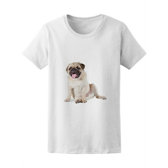 Funny Cute Puppy Pug Tee Women's -Image by Shutterstock