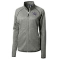 thumbnail image 2 of Women's Cutter & Buck Heather Gray Stephen F Austin Lumberjacks Mainsail Sweater-Knit Full-Zip Jacket, 2 of 3