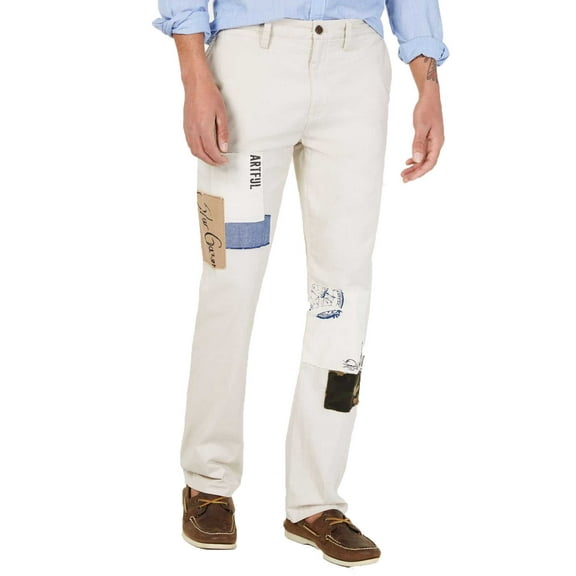 Club Room Men’s Scribbles Pants, Serene Beige, 33WX30L