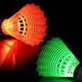 thumbnail image 3 of Light-up LED Badminton Lighting Balls Glowing Luminous Badminton Balls Colorful Lightweight Lighting Shuttlecocks gold light, 3 of 6