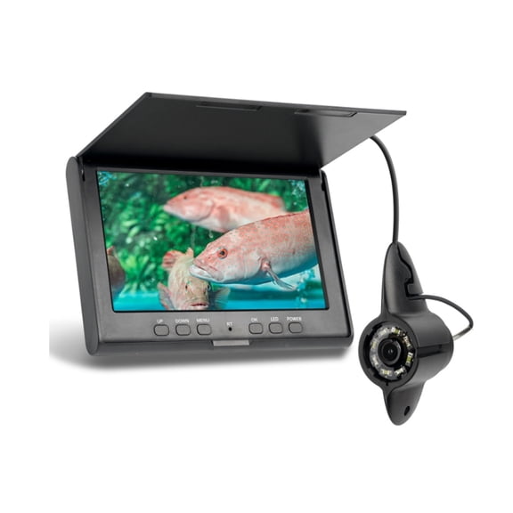 7" Underwater Camera For Fishing Endoscope Video Camera Fish Finder Nightvision IR TF SD Video Recording For Sea Ice Fishing ,Essential Tool for Anglers