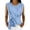 Light Blue, variant on Women's Crew Neck Sleeveless Blouse Relaxed Fit Casual Versatile Blouse Summer Blouse