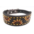 thumbnail image 2 of RESISTANCE Handcrafted Argentinian Leather Dog Collar with Floral Design, 2 of 8