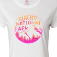 thumbnail image 4 of Inktastic Glacier National Park Montana Pink Mountains Women's T-Shirt, 4 of 5