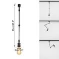 thumbnail image 2 of KAYYELAMP Set of Three Adjusted Angle Rotated Degree H-Type Track Lamp Black E26 Base Simple Design Flexible for Gallery Loft Kitchen Farmhouse Store(No Bulb, Track), 2 of 7