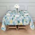 thumbnail image 3 of Pioneer Flower Floral Print Pattern Square Tablecloth,Waterproof Square Table Cover,Wipeable Spillproof Washable Table Cover for Home Kitchen Party Decor 52"x52"(132x132cm), 3 of 6