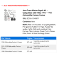 thumbnail image 2 of Auto Trans Master Repair Kit - Compatible with 1988, 1991 - 1992 Oldsmobile Custom Cruiser, 2 of 2