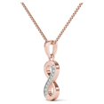 thumbnail image 5 of aaXia 10K Rose Gold Diamond Accent Infinity Pendant Necklace, 5 of 5