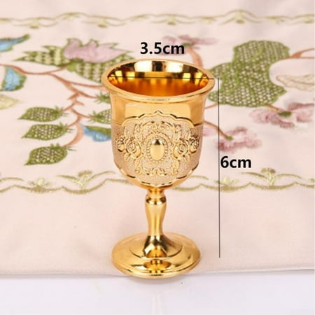 

Retro Creative Small Beverage Wine Cup Gold European Style Home Bar