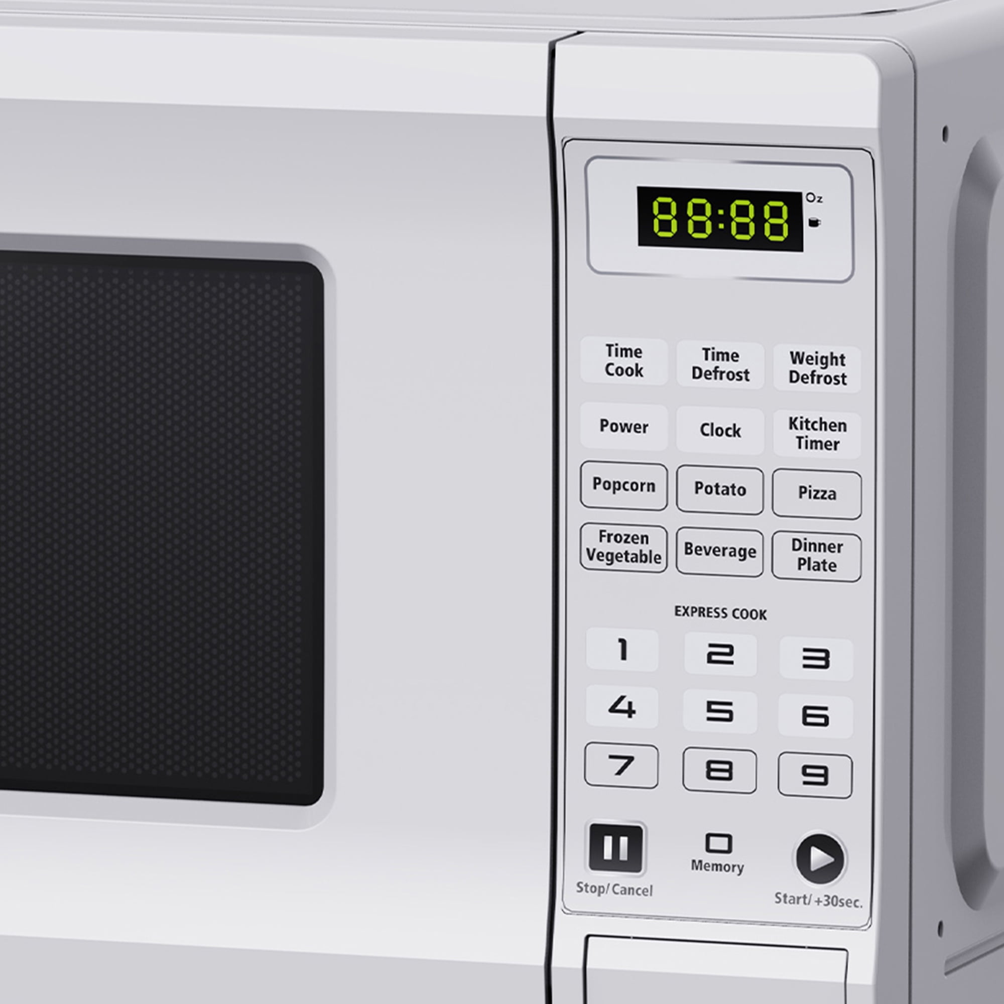 BLACK+DECKER 17 in. Width 0.7 cu.ft. Black 700-Watt Countertop Microwave  with Turntable 985119168M - The Home Depot