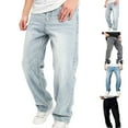 thumbnail image 3 of Chiccall Men's Jeans Classic Baggy Straight Leg Casual Denim Pants with Pocket, 3 of 3