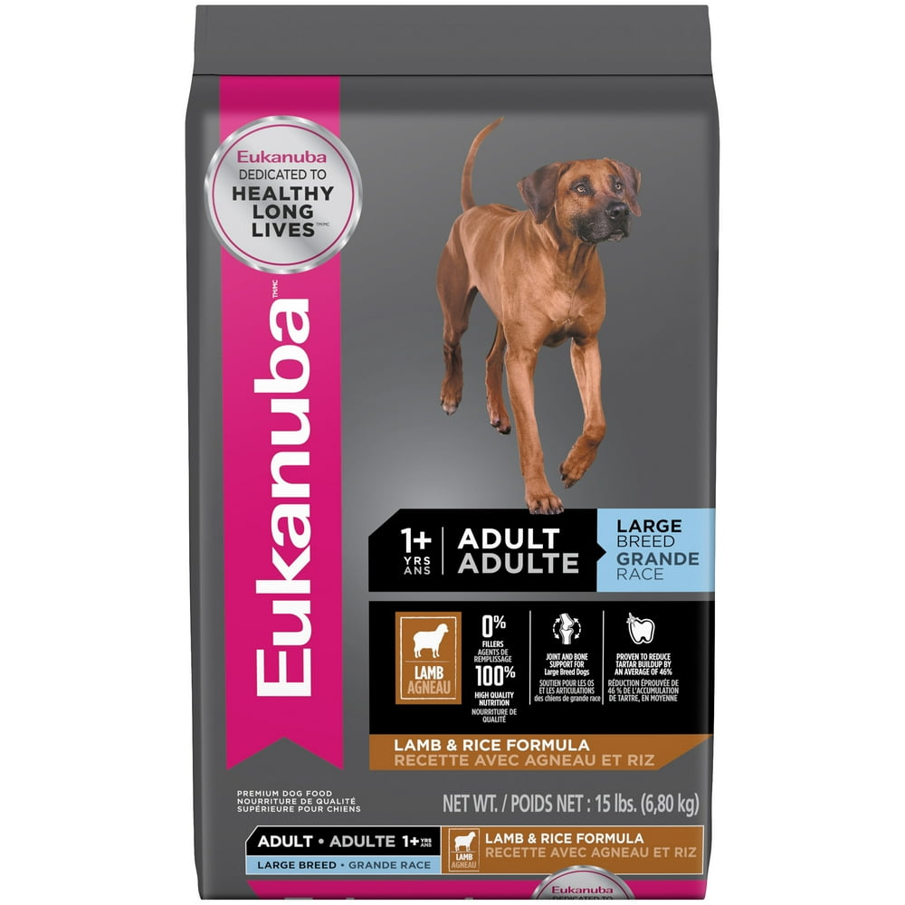 Eukanuba Large Breed Adult Lamb & Rice Dry Dog Food, 15 lb Walmart