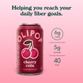 thumbnail image 4 of OLIPOP Prebiotic Soda, Cherry Cola, 12 fl oz, 4 Pack, Pantry Packs, 4 of 11