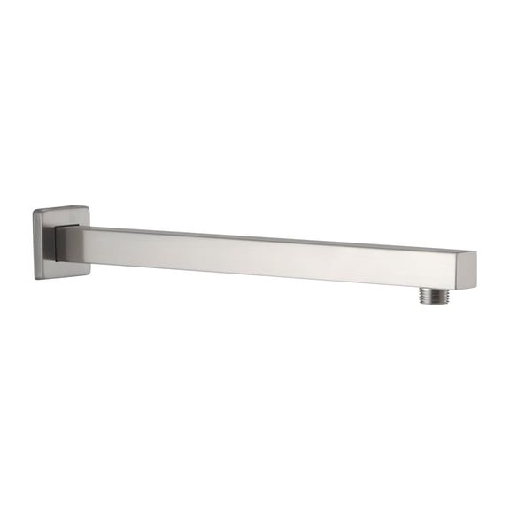 Shower Arm with Flange, 1/2 NPT Tapered Threads, Rain Shower Head Arm, Wall Mount Shower Extension Arm