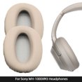 thumbnail image 1 of [Marrón] Adecuado para fundas Sony/Sony WH-1000XM3 orejeras 1000XM3 montadas en la cabeza fundas cuero para orejas esponja algodón (marrón), 1 of 8