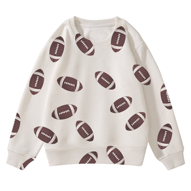 Gibobby Sudadera ligera con capucha para niños y niñasOtoño Invierno Niños Y Niñas Rugby Impreso Sudadera Con Capucha Casual Sudadera Con Capucha De Mang(Blanco, 3-4 Años)