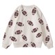 thumbnail image 1 of Gibobby Sudadera ligera con capucha para niños y niñasOtoño Invierno Niños Y Niñas Rugby Impreso Sudadera Con Capucha Casual Sudadera Con Capucha De Mang(Blanco, 3-4 Años), 1 of 3