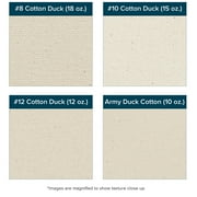 Creative Mark Unprimed Cotton Duck Deluxe Canvas - 7oz Folded Canvas - 52 x 6 Yards - Uniform Medium Texture - Economy Cotton Sheeting - Bulk Un-stretched Duck Canvas Fabric for Artists