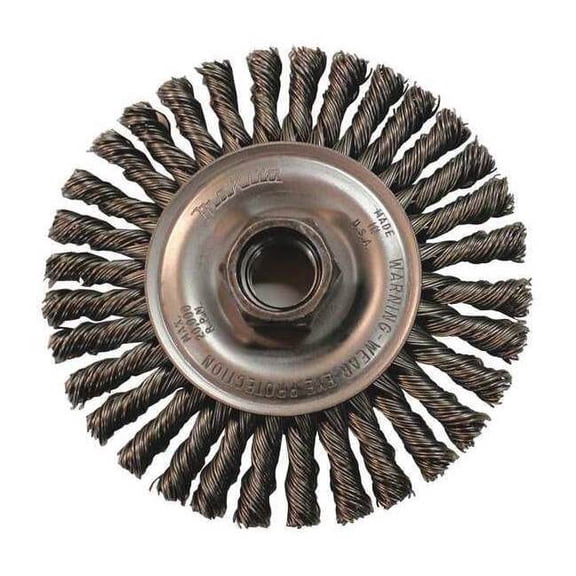 Makita Wire Wheel Brush,Twisted,Arbor Hole A-98485