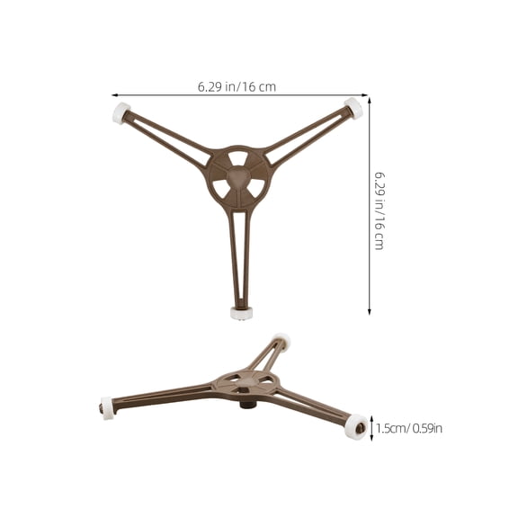 Triple Arm Microwave Oven Turntable Ring Rotating Roller Glass Plate Tray Support Holder 1 Set for Flat Turntable Plate