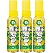 Air Wick V.I.P. Pre-Poop Toilet Perfume, Lemon Idol, 1.85 Fl Oz (Pack of 3)