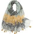 thumbnail image 1 of HSHDLDF Foulard Boho pour Femmes Légère Foulard Imprimée Florale Automne Hiver Mode Châle à Franges, 1 of 7