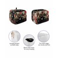 thumbnail image 2 of Fsddascl Black Christmas Small Toaster Cover 2 Slice, Kitchen Appliance Covers, Xmas Poinsettia Balls Botanical Birds Toaster Oven Cover with Loop, Bread Machine Cover Polyester Dust Cover Protection, 2 of 5