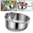 thumbnail image 2 of GROWTH TANK Household Colander Multifunctional Food Strainer Rice Washer Strainer Bowl Drain, 2 of 8