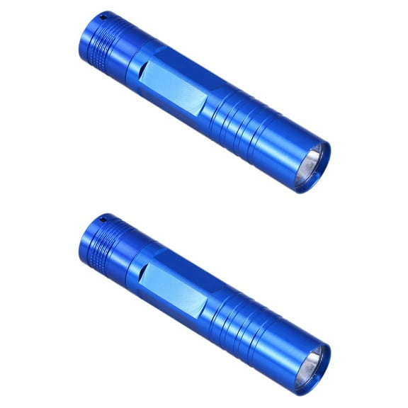 2 Count LED Flashlight Rechargeable Flashlight 9.20X1.80X1.80CM Blue