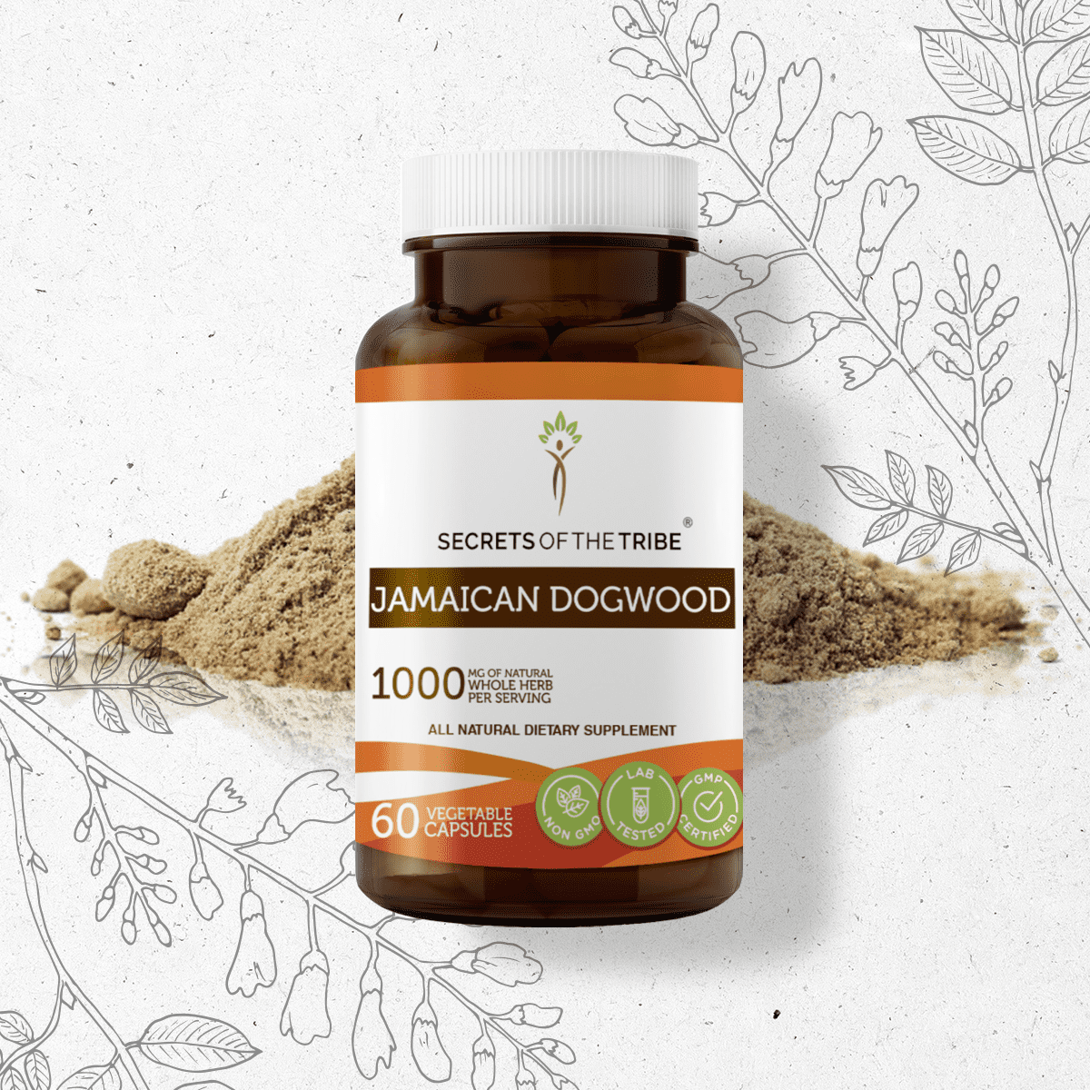 Jamaican Dogwood - Dried Cut Bark/Root (Piscidia Piscipula) - Natural Herbal, 1.48 Oz / 42g