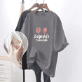 thumbnail image 5 of Camiseta de lactancia a la moda de verano, longitud media, apertura lateral, estilo picante para mamá, ropa de alimentación, manga de tela de poliéster, 5 of 5