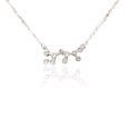 thumbnail image 4 of Ins Constellations Theme Friendship Necklace Rhinestone Comfortable Delicate with Display Card Pendant for Lover Festival Gifts Sagittarius Silver, 4 of 6