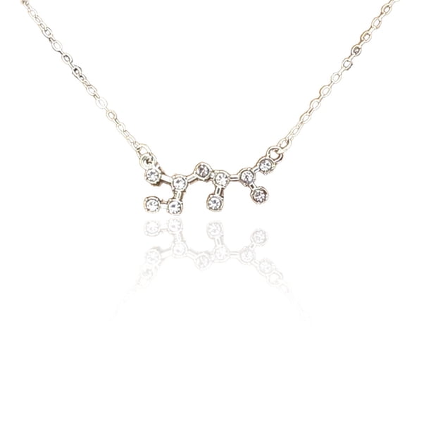 Sonducket Ins Constellations Theme Amistad Collar Rhinestone Delicado Colgante para Lover Festival Gifts Sagittarius Silver Type3 NO3 Sonducket AP009335-14