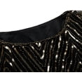 thumbnail image 5 of PrettyGuide Women's Sequin Blouse Tops Sparkly Beaded Evening Formal Party Dressy Tops, Medium, 5 of 6