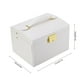 thumbnail image 1 of CAJA DE ALMACENOMO DE JOYERÍA DE CUERO PU DE 3 NIVELES, ORGANIZADOR CON ESPEJO, VITRINA DE JOYERÍA PARA JOYAS Y ROLOJES, DELECIÓN ELEGANTE PARA CAJÓN, Fácil de Limpiar,, 1 of 7