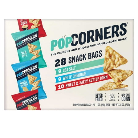 PopCorners Popped-Corn Snack, Variety Pack, 1 Ounce (28 Count)