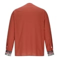 thumbnail image 5 of Royisotas T Shirts for Men Pullover Long Sleeve Tops Vintage Cotton Loose Fit Casual Fashion Mens Shirts, 5 of 7