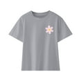 thumbnail image 3 of Kayannuo Girls' Short Sleeve Shirt Clearance Boys T-Shirt Independence Day Toddler Baby Boys Girl Comfortable Solid Color Print Short Sleeve Cotton T-shirt Top 13-14 Years, 3 of 6