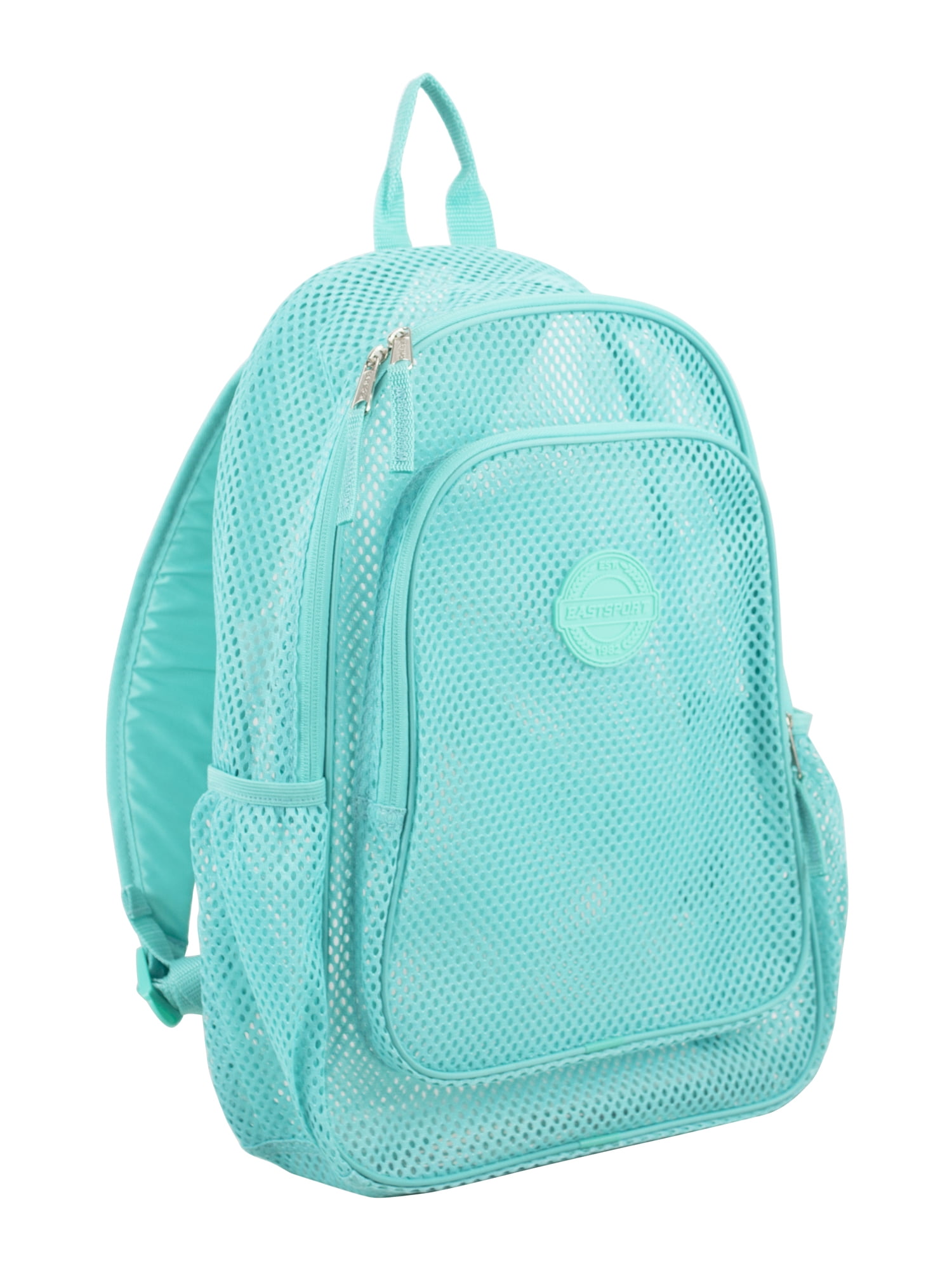 teal mesh backpack