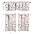 thumbnail image 6 of Kitchen Curtains and Valance Set 36 Inch Tier Pioneer Colorful Floral 3 Pieces Set Dining Room Small Curtain Drapes Cafe Curtains Valance for Home Decor Rod Pocket, 6 of 6