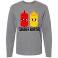 thumbnail image 3 of Inktastic Ketchup and Mustard Gift Long Sleeve T-Shirt, 3 of 5