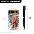 thumbnail image 6 of COEQINE Solar Lights Outdoor Waterproof Cemetery Solar Outdoor Candle Grave Solar Decoration Solar Votive Candles Blessed Candles for Loss of Loves One, Dachshund American Flag, 6 of 7