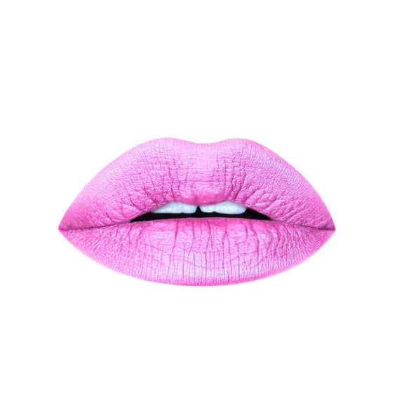 Aromi Light Pink Metallic Liquid Lipstick | Baby Pink Lip Color for Women with Shimmery Finish (Pink Frosting)