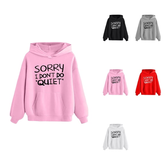 Girl's Hoodie Long Sleeve Soft Sweatshirt Graphic Hoody Kids Cute Pullovers Top Clothes For Girls
