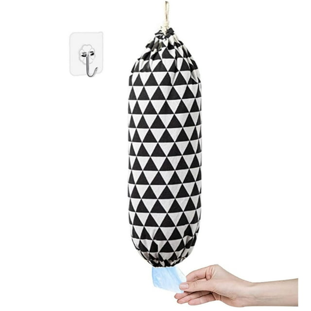 Home Textile Storage Large Wall Hanging Bag for Kitchen Garbage and Grocery Bag Convenient Drawstring Washable Storage Solution for Traveling and Home Organization