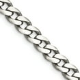 thumbnail image 1 of Sterling Silver Antiqued 7mm Curb Chain (16 X 7) Made In Italy qcb180a-16, 1 of 5